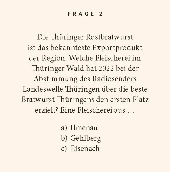 Bild: 9783899784879 | Thüringer Wald-Quiz | 100 Fragen und Antworten | Katja Edelmann | Buch