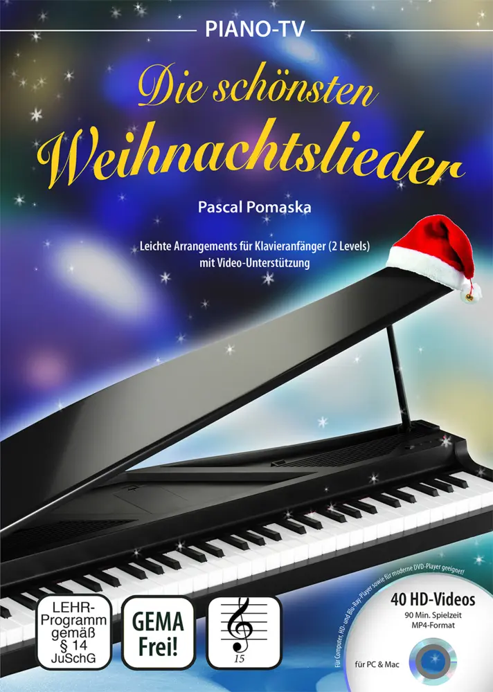 Cover: 9783943304879 | Piano-TV: Die schönsten Weihnachtslieder, m. 1 DVD-ROM | Pomaska