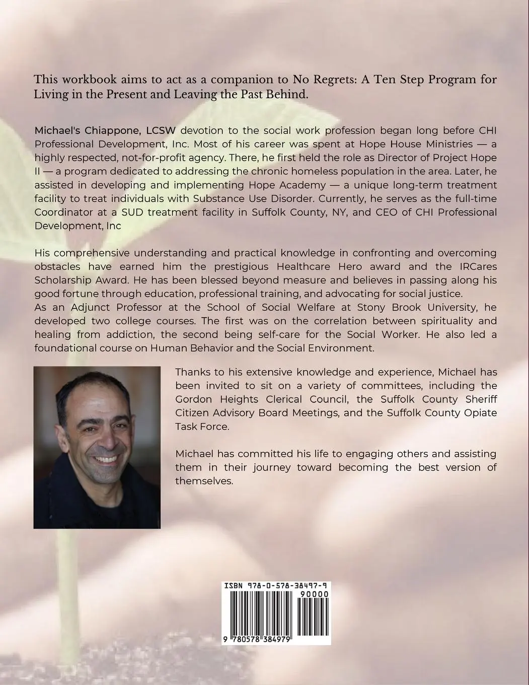 Rückseite: 9780578384979 | A Workbook Companion No Regrets | Michael Chiappone | Taschenbuch