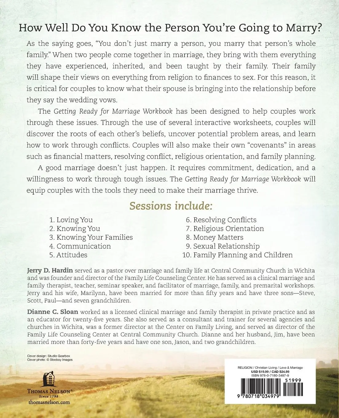 Rückseite: 9780718034979 | Getting Ready for Marriage Workbook | Dianne C. Sloan (u. a.) | Buch