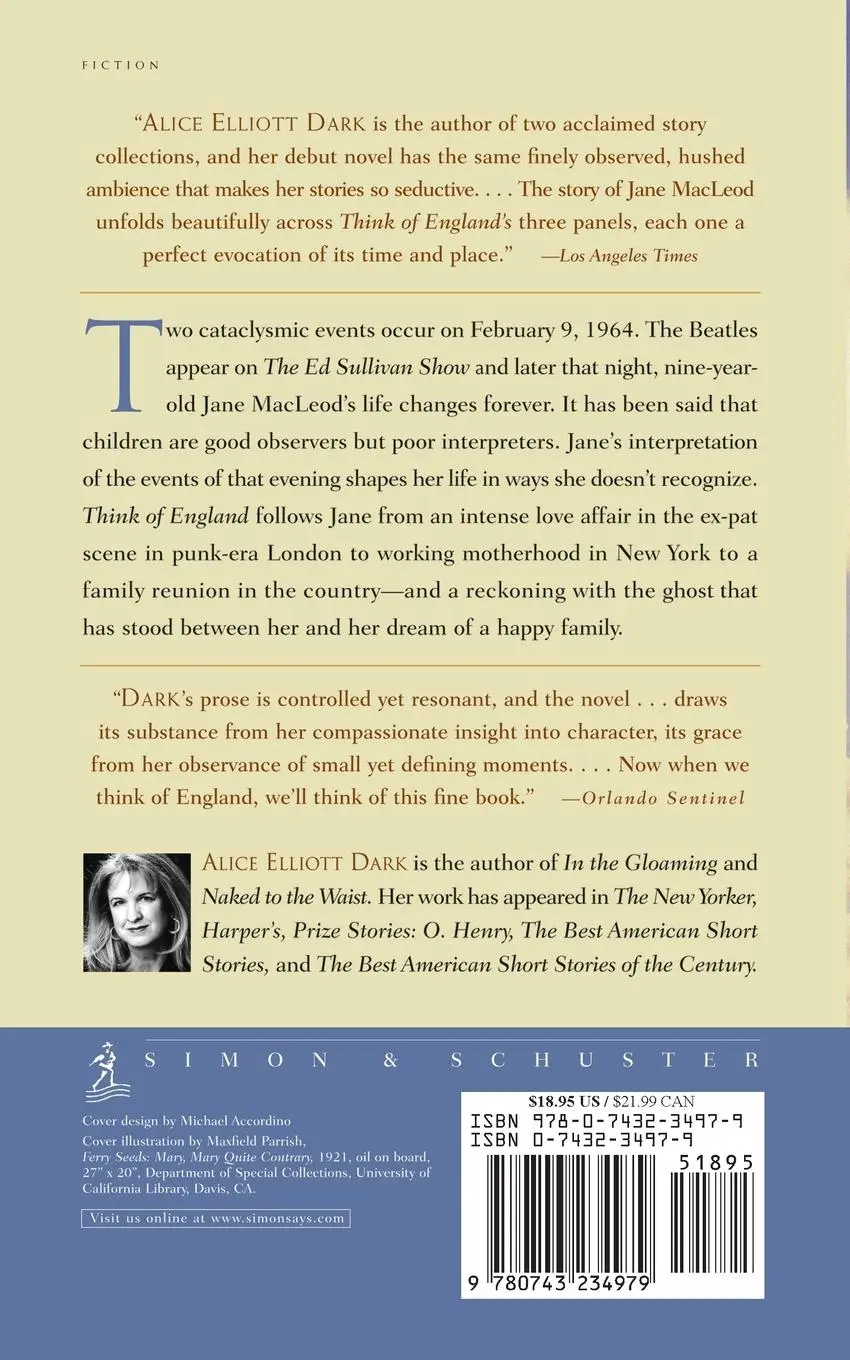Rückseite: 9780743234979 | Think of England | Alice Elliott Dark | Taschenbuch | Englisch | 2003