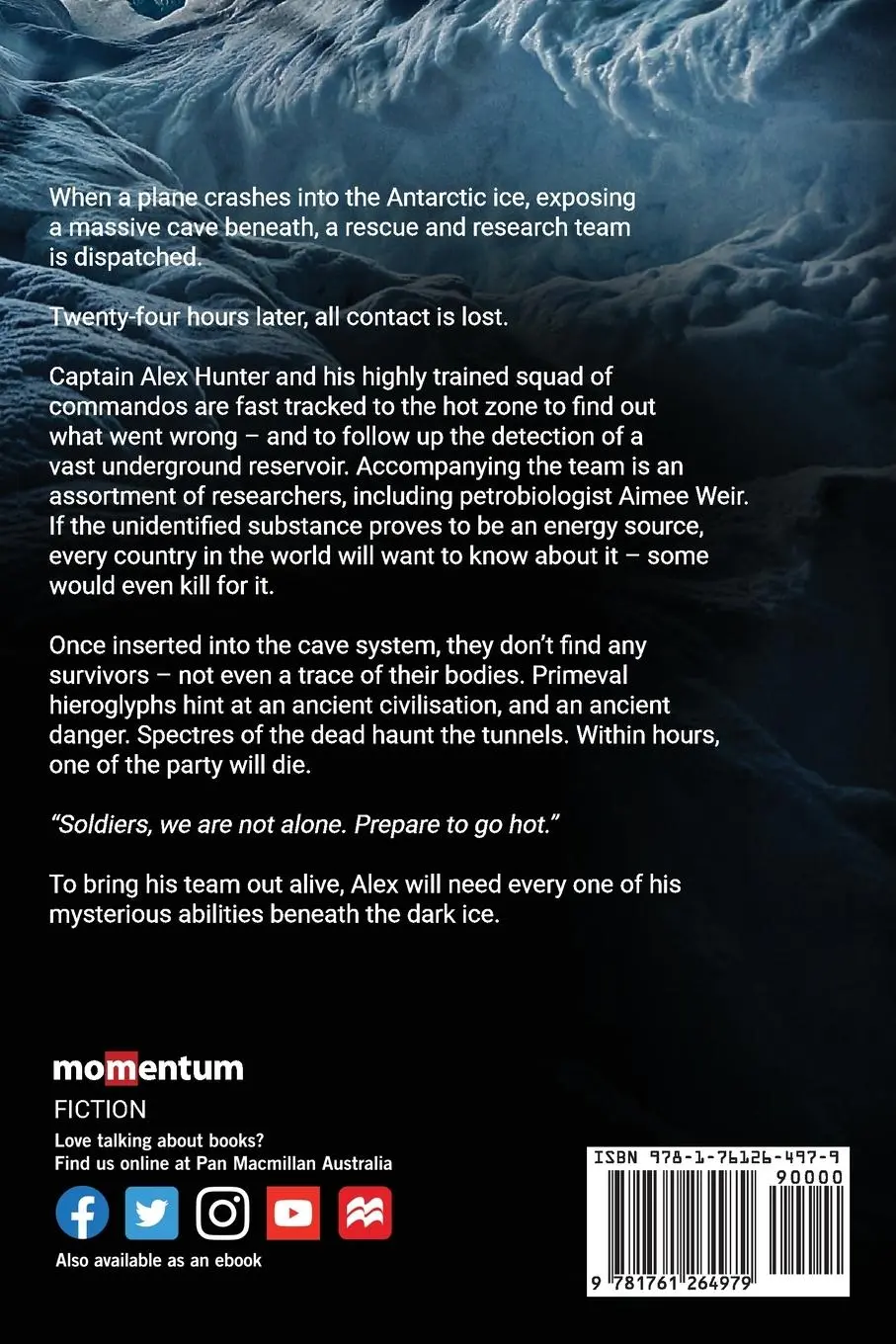 Rückseite: 9781761264979 | Beneath the Dark Ice | Greig Beck | Taschenbuch | Englisch | 2022
