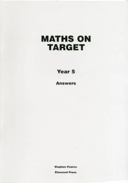 Cover: 9781902214979 | Maths on Target Year 5 Answers | Stephen Pearce | Taschenbuch | 2008