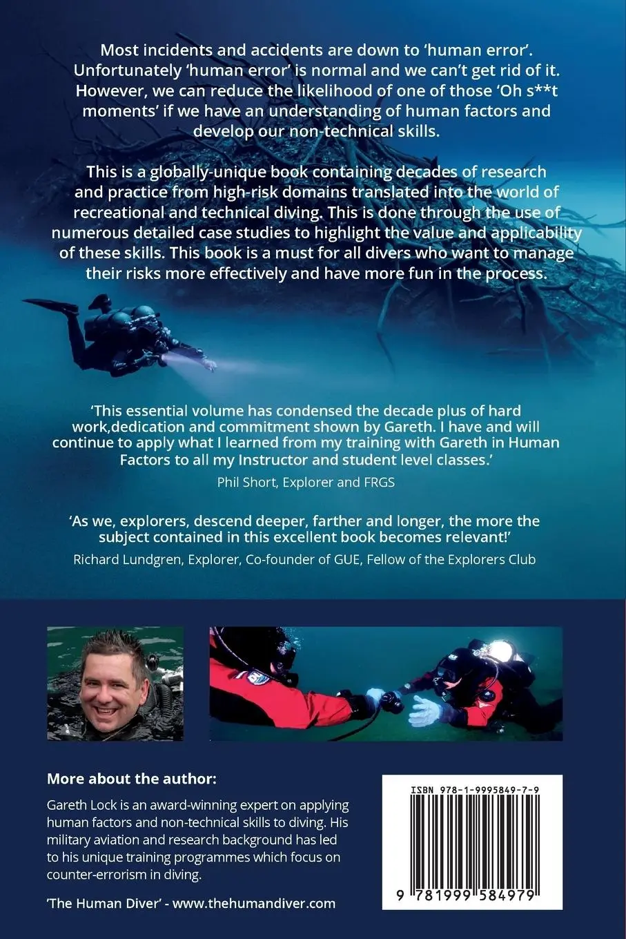 Rückseite: 9781999584979 | Under Pressure | Diving Deeper with Human Factors | Lock Gareth | Buch
