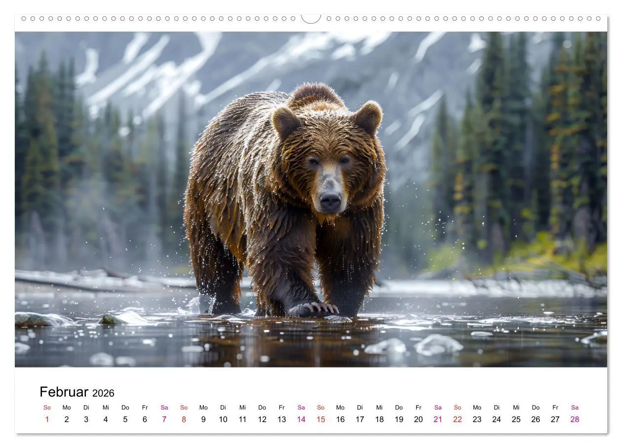 Bild: 9783457374979 | Bären - gefährlich nett (Wandkalender 2026 DIN A2 quer), CALVENDO...