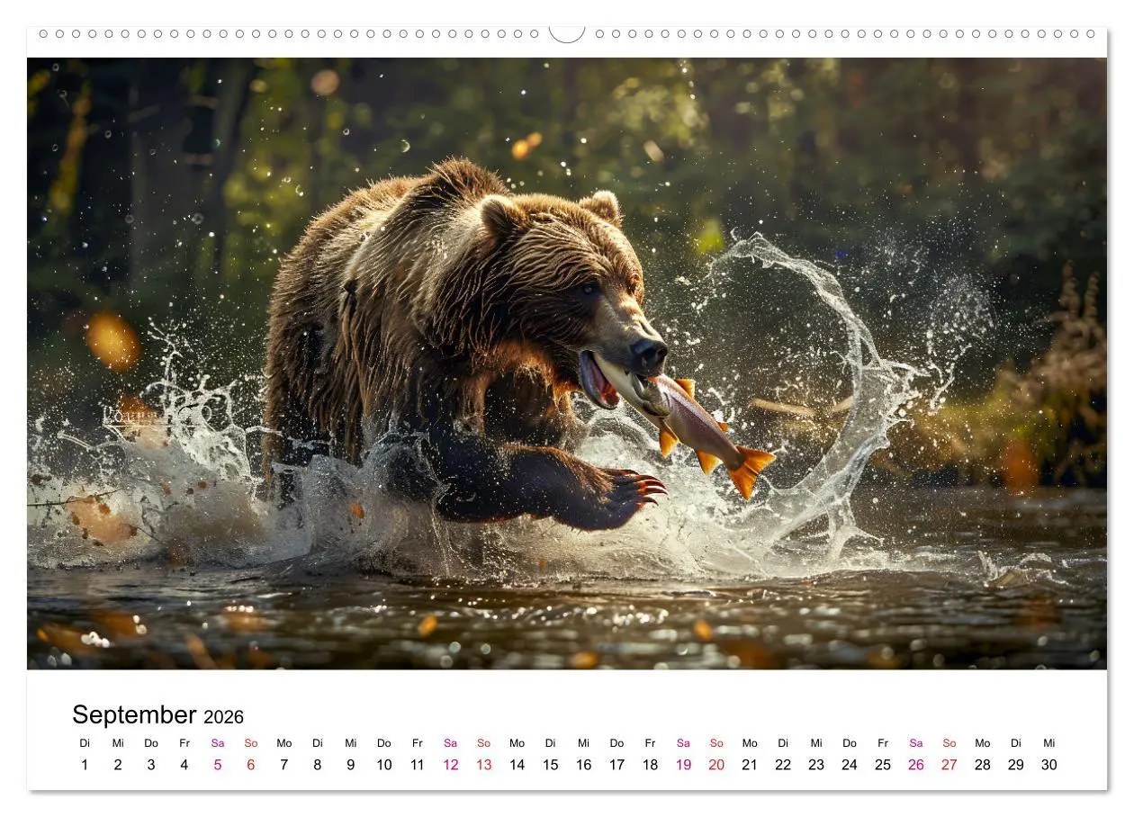 Bild: 9783457374979 | Bären - gefährlich nett (Wandkalender 2026 DIN A2 quer), CALVENDO...