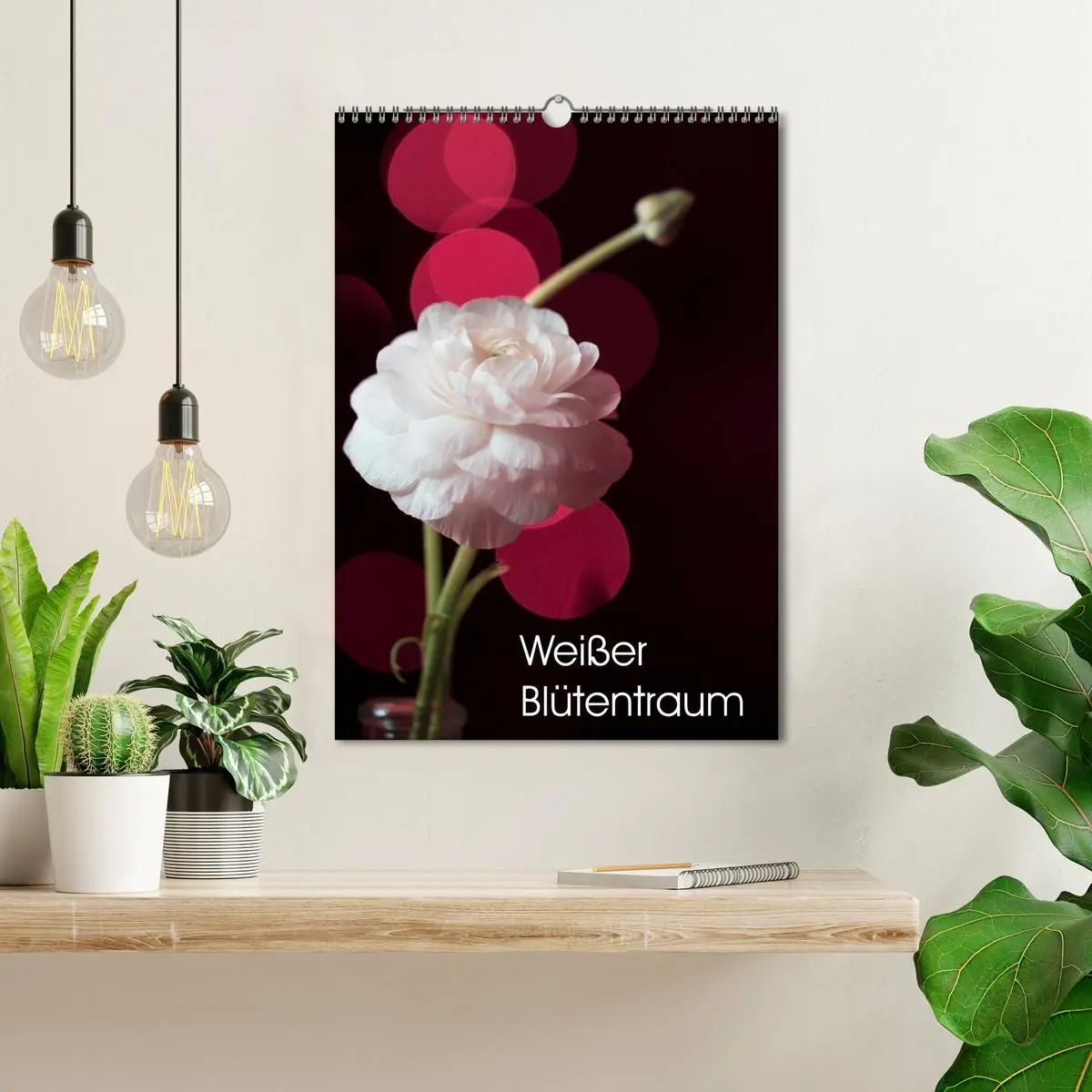Bild: 9783516394979 | Weißer Blütentraum (Wandkalender 2026 DIN A3 hoch), CALVENDO...