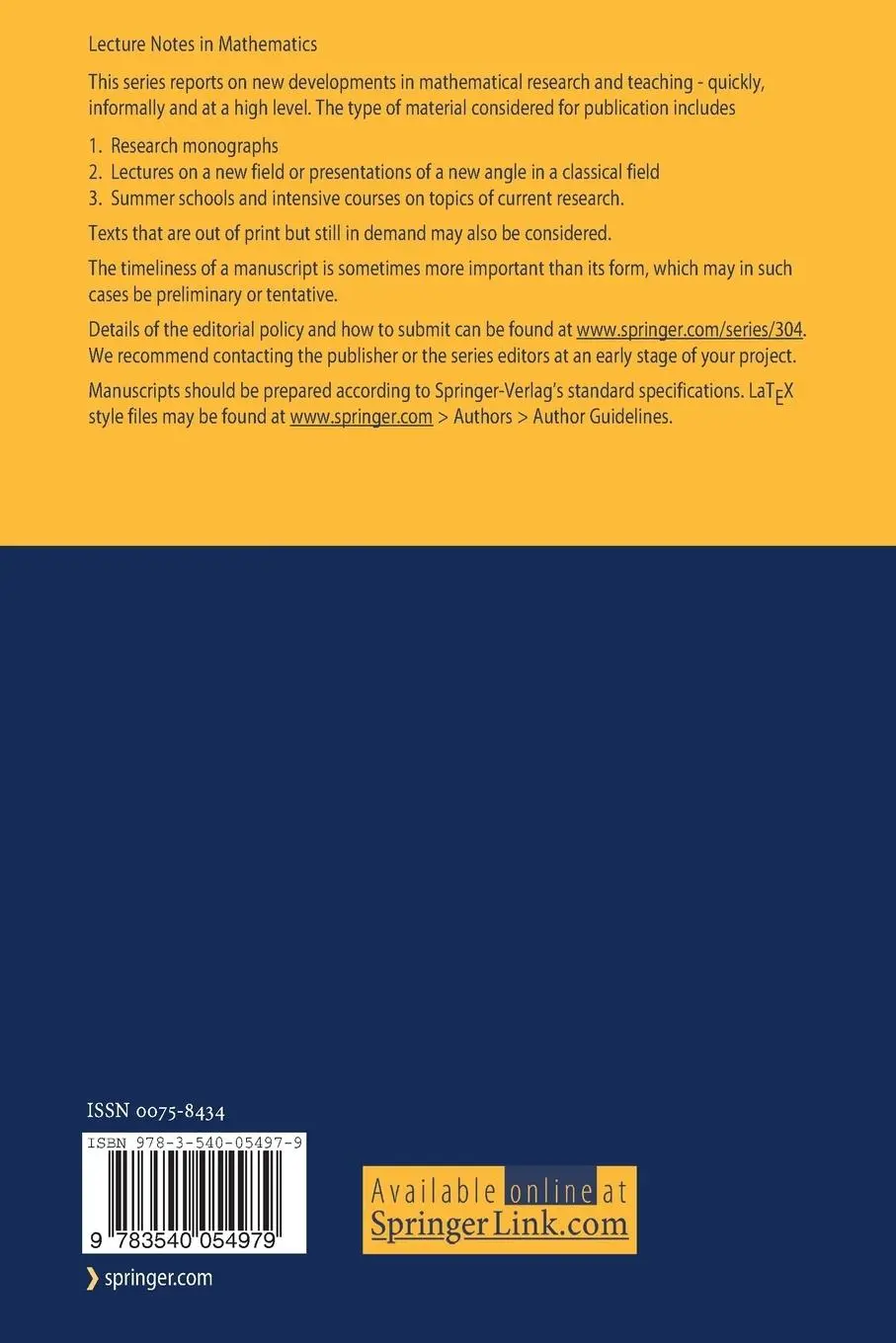 Rückseite: 9783540054979 | The Jacobi-Perron Algorithm | Its Theory and Application | Bernstein