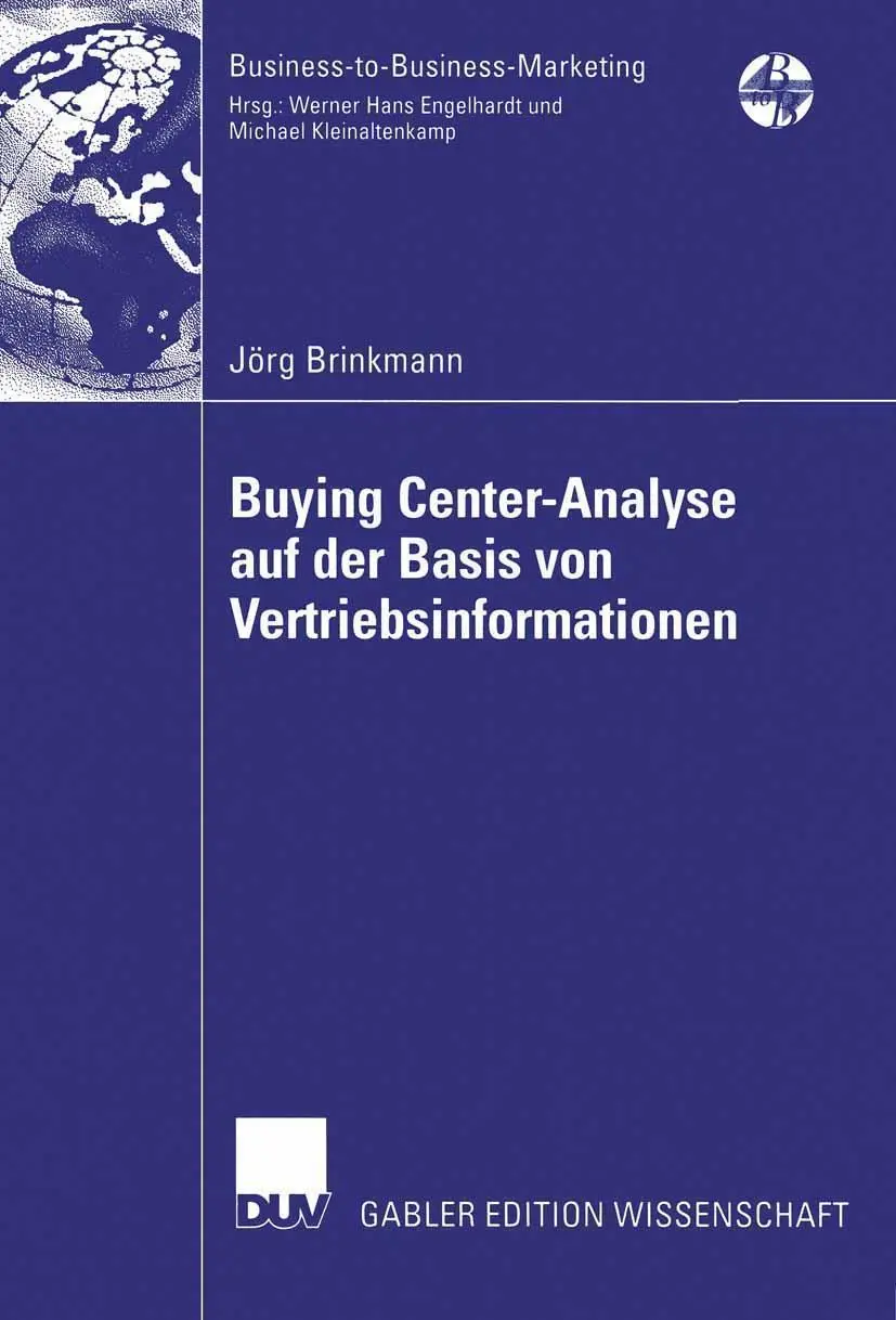 Cover: 9783835004979 | Buying Center-Analyse auf der Basis von Vertriebsinformationen | Buch