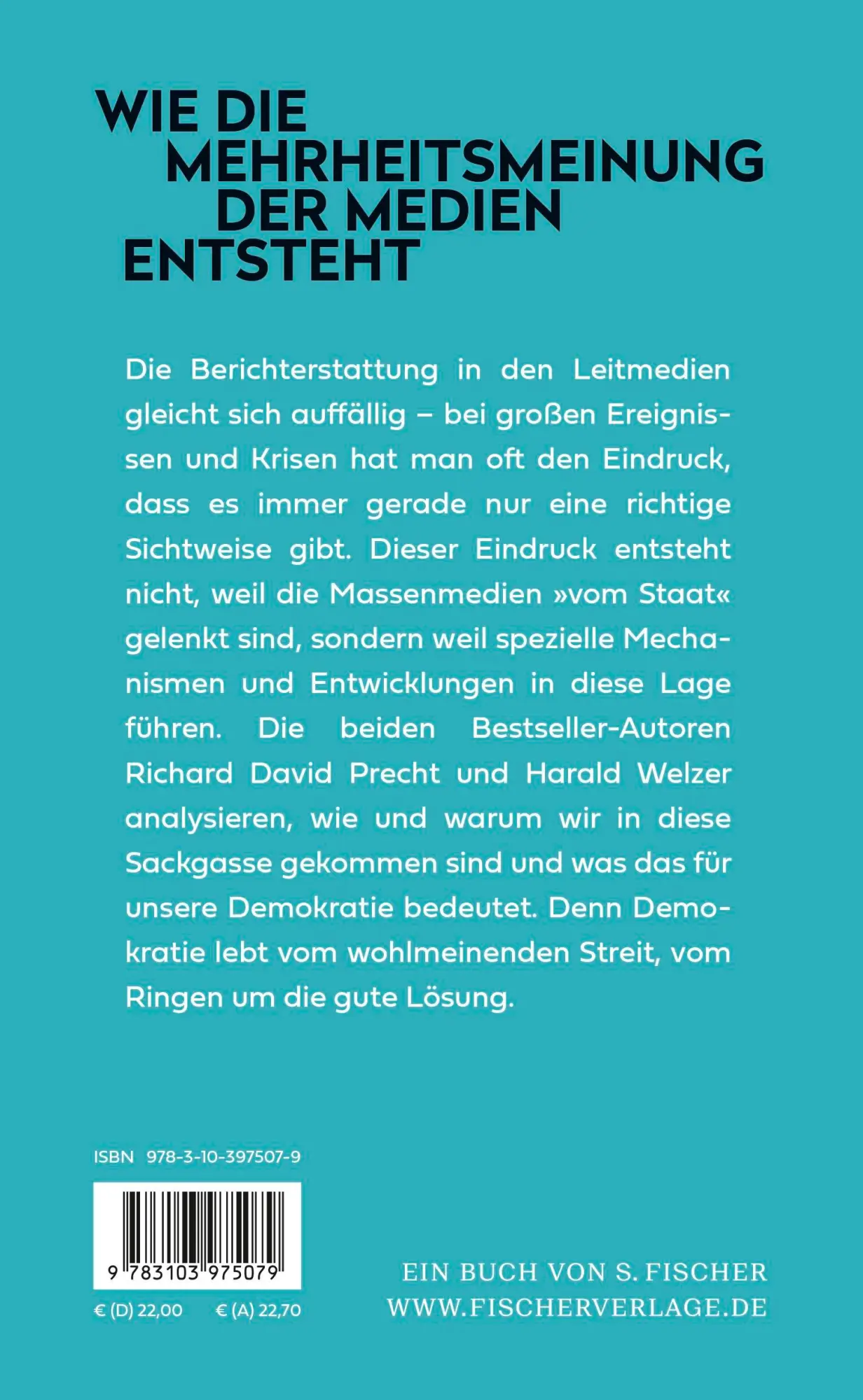 Rückseite: 9783103975079 | Die vierte Gewalt - Wie Mehrheitsmeinung gemacht wird, auch wenn...