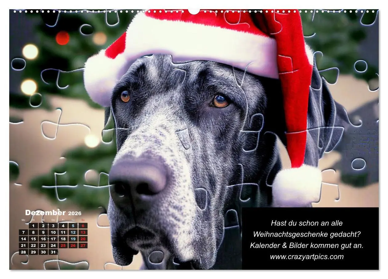 Bild: 9783457405079 | Der humoristische Dogge Kalender (hochwertiger Premium Wandkalender...