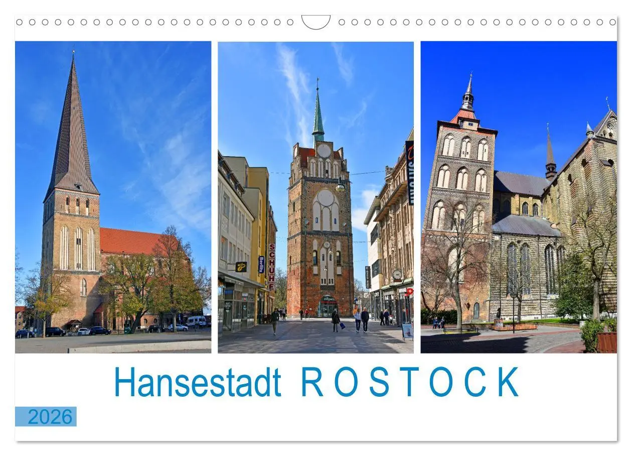 Cover: 9783457645079 | Hansestadt ROSTOCK, das Tor zur Ostsee (Wandkalender 2026 DIN A3...