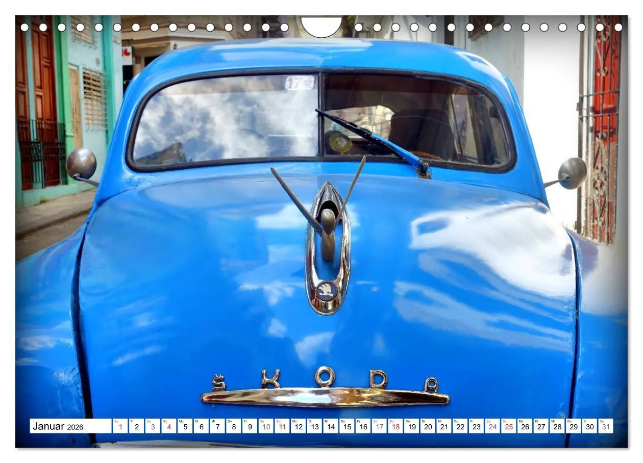 Bild: 9783457715079 | SKODA IN KUBA - Oldtimer der CSSR (Wandkalender 2026 DIN A4 quer),...