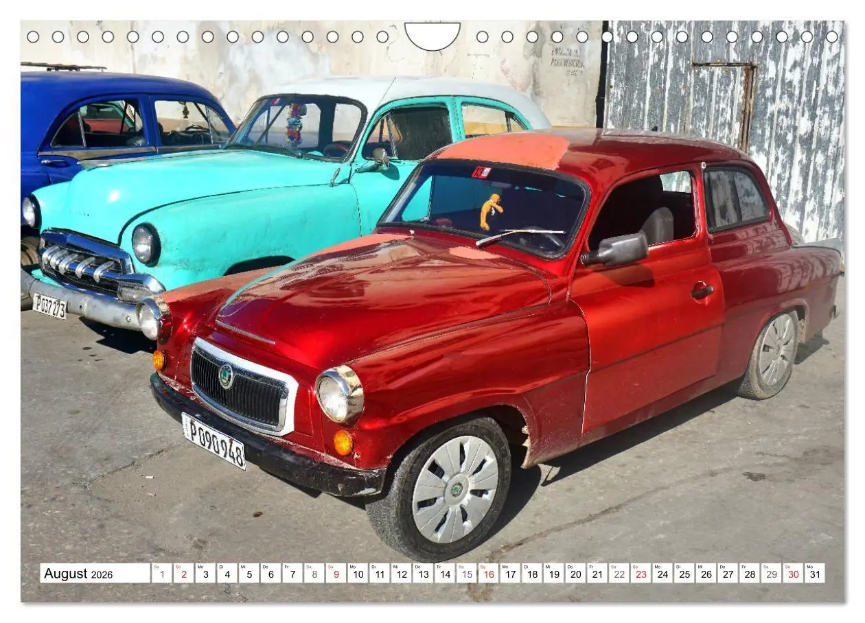 Bild: 9783457715079 | SKODA IN KUBA - Oldtimer der CSSR (Wandkalender 2026 DIN A4 quer),...