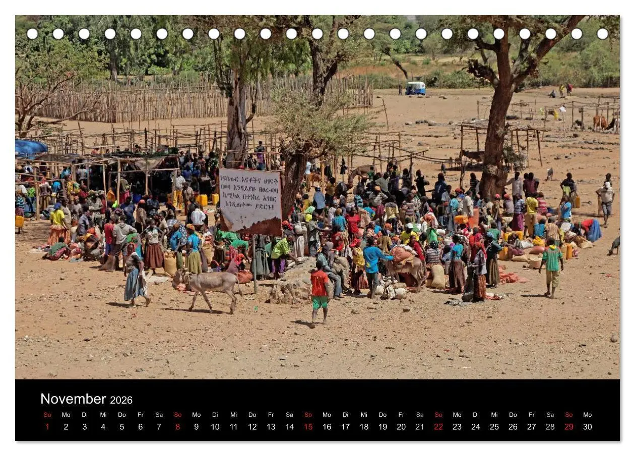 Bild: 9783516045079 | Landleben in Äthiopien (Tischkalender 2026 DIN A5 quer), CALVENDO...