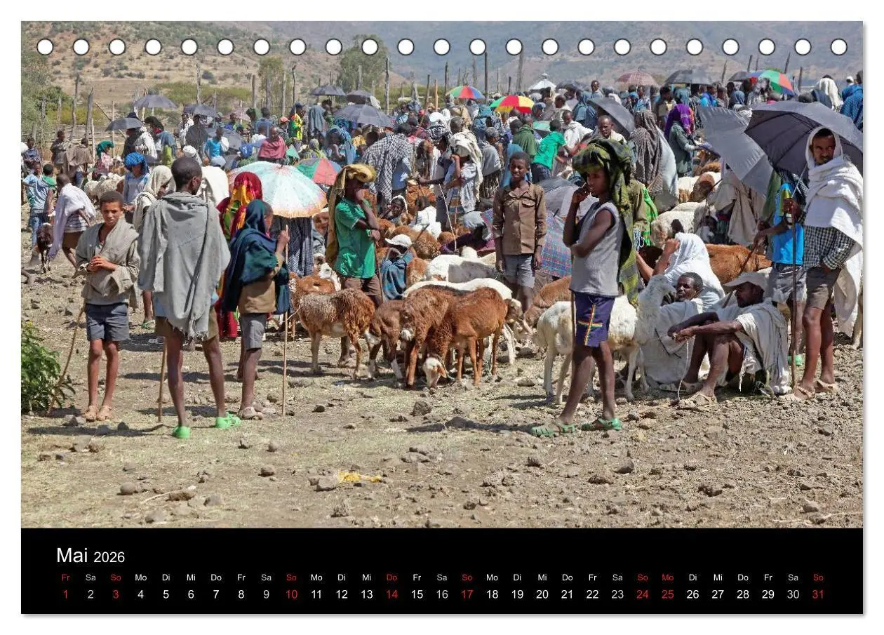 Bild: 9783516045079 | Landleben in Äthiopien (Tischkalender 2026 DIN A5 quer), CALVENDO...