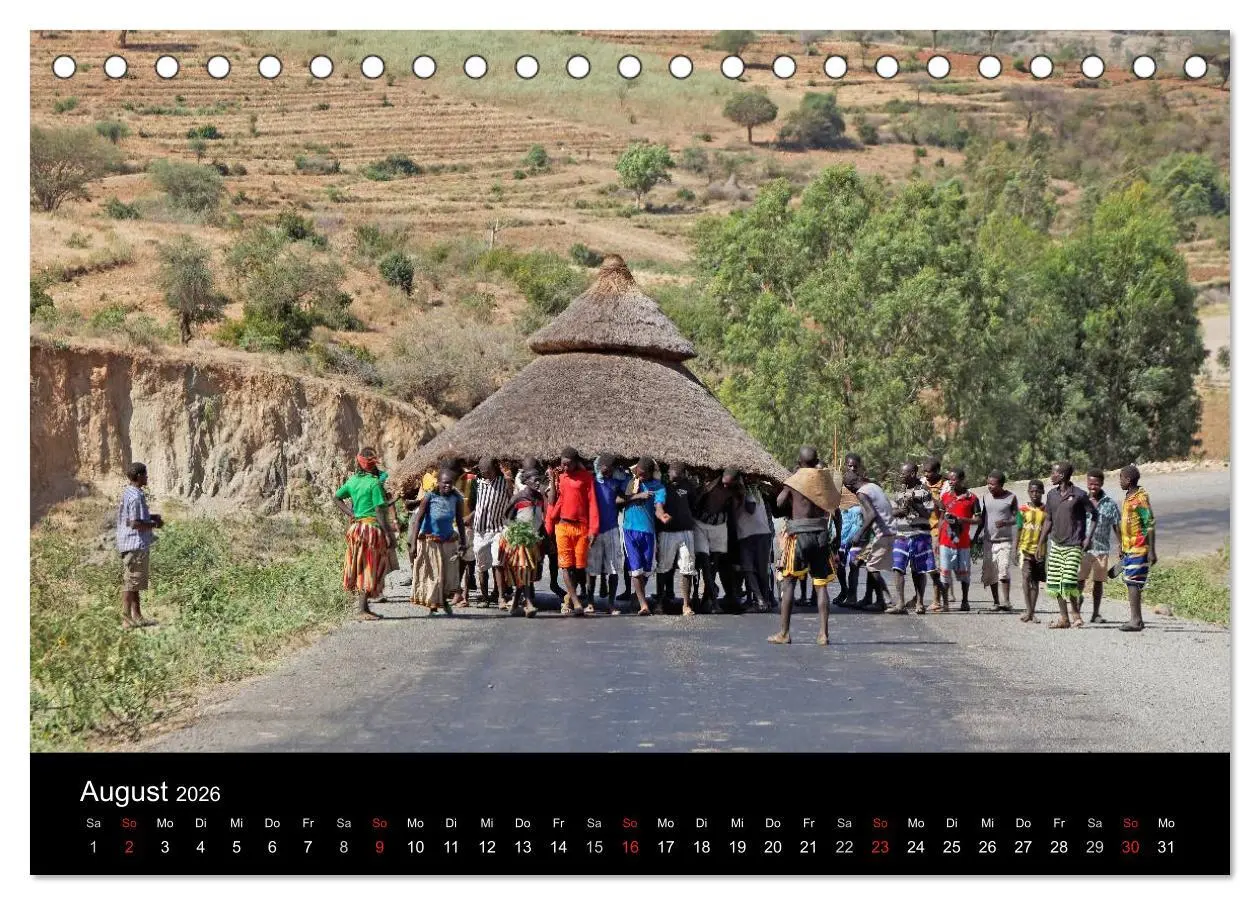 Bild: 9783516045079 | Landleben in Äthiopien (Tischkalender 2026 DIN A5 quer), CALVENDO...