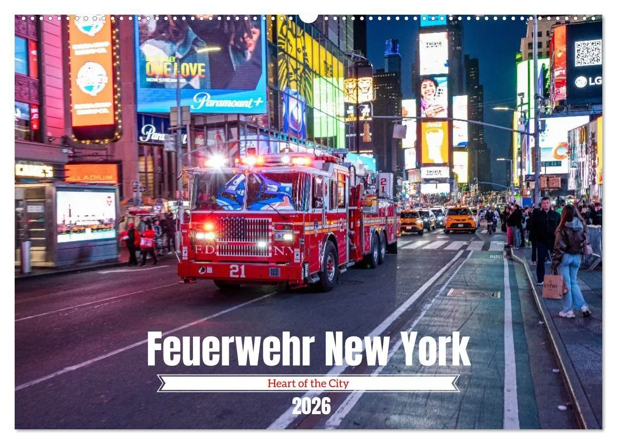 Cover: 9783516735079 | Feuerwehr New York - Heart of the City (Wandkalender 2026 DIN A2...