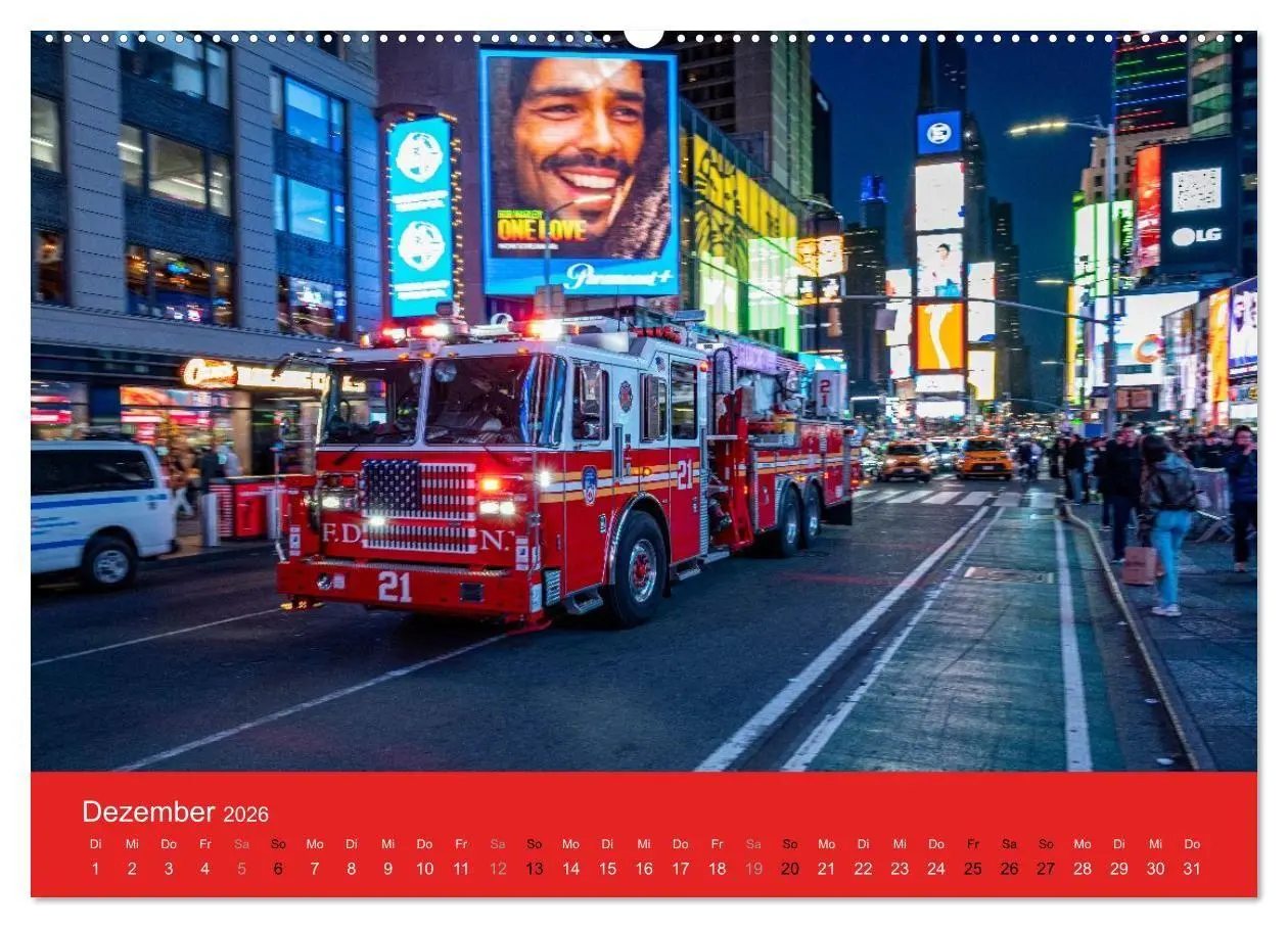 Bild: 9783516735079 | Feuerwehr New York - Heart of the City (Wandkalender 2026 DIN A2...