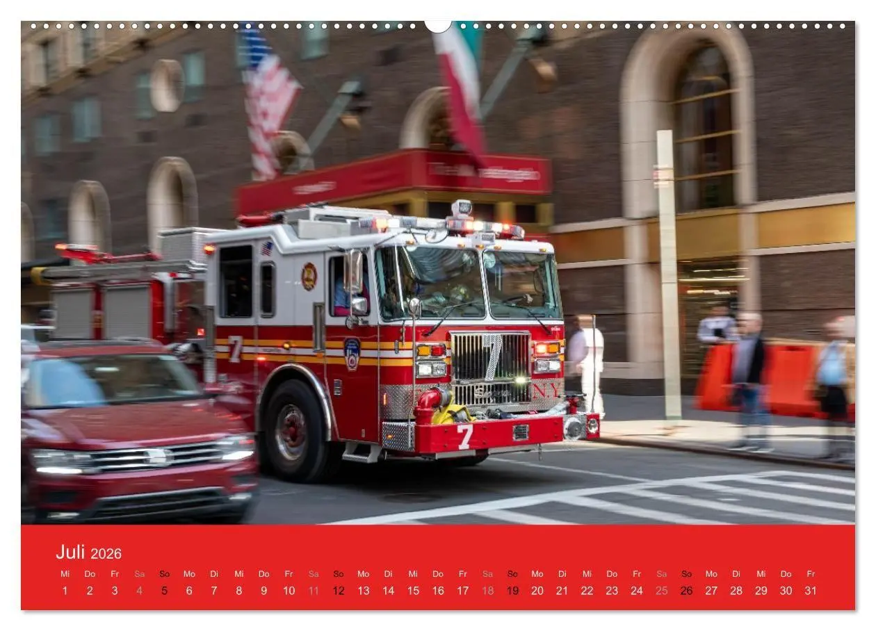 Bild: 9783516735079 | Feuerwehr New York - Heart of the City (Wandkalender 2026 DIN A2...
