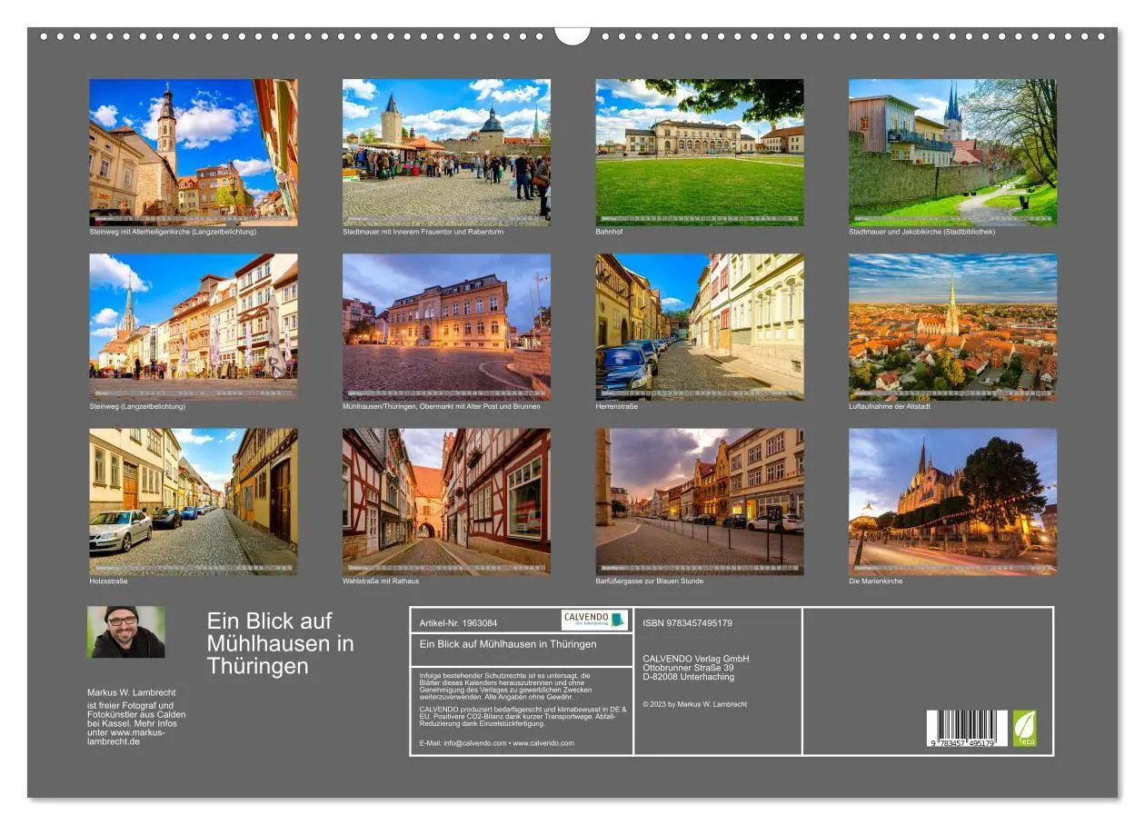 Bild: 9783457495179 | Ein Blick auf Mühlhausen in Thüringen (Wandkalender 2026 DIN A2...