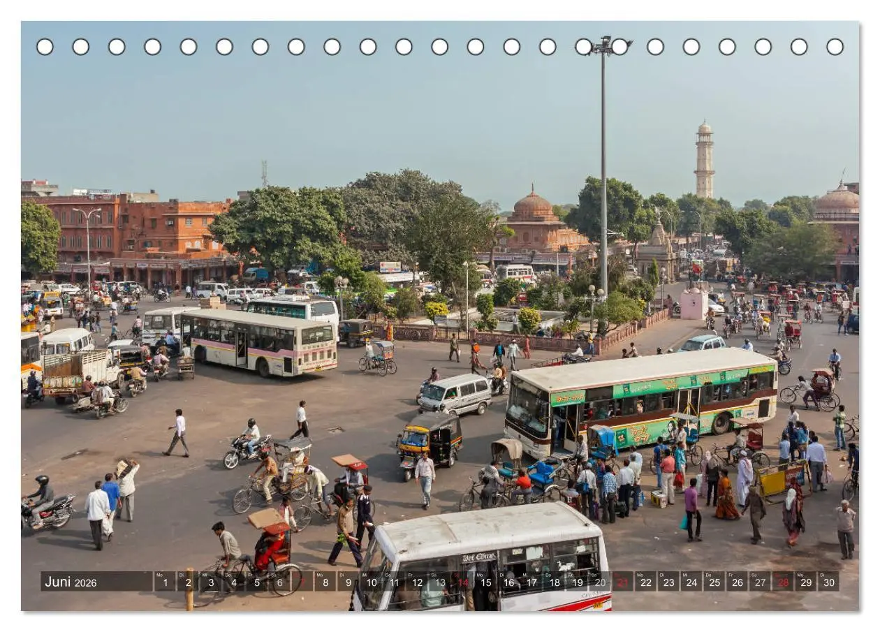 Bild: 9783457945179 | Indien, Rajasthan (Tischkalender 2026 DIN A5 quer), CALVENDO...