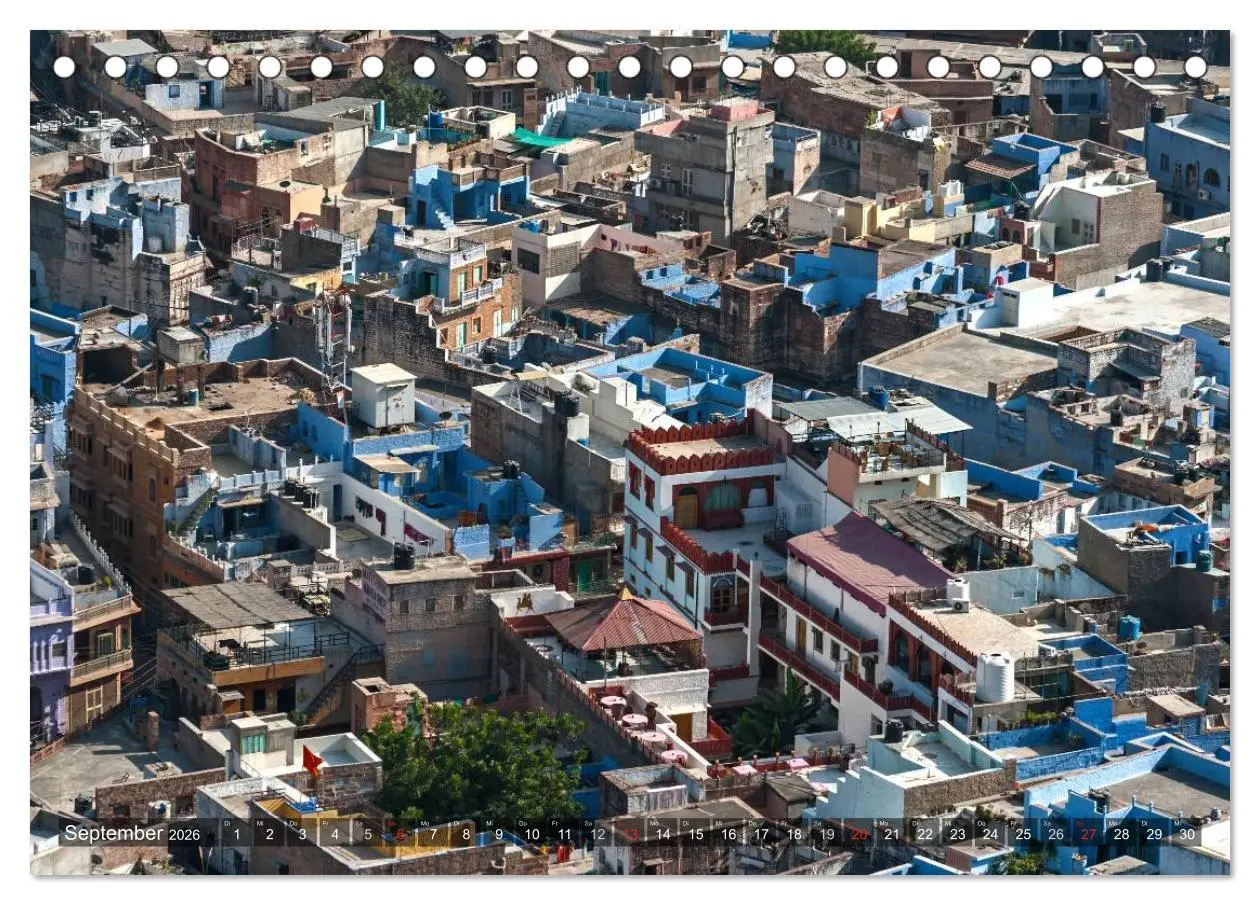 Bild: 9783457945179 | Indien, Rajasthan (Tischkalender 2026 DIN A5 quer), CALVENDO...
