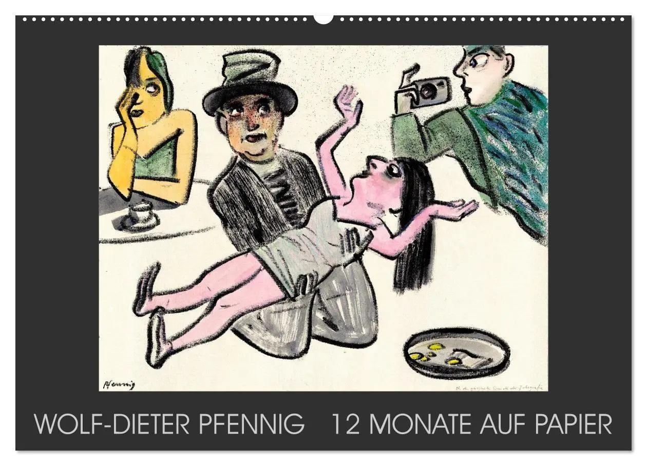 Cover: 9783594015179 | Wolf-Dieter Pfenning - 12 Monate auf Papier (Wandkalender 2027 DIN...