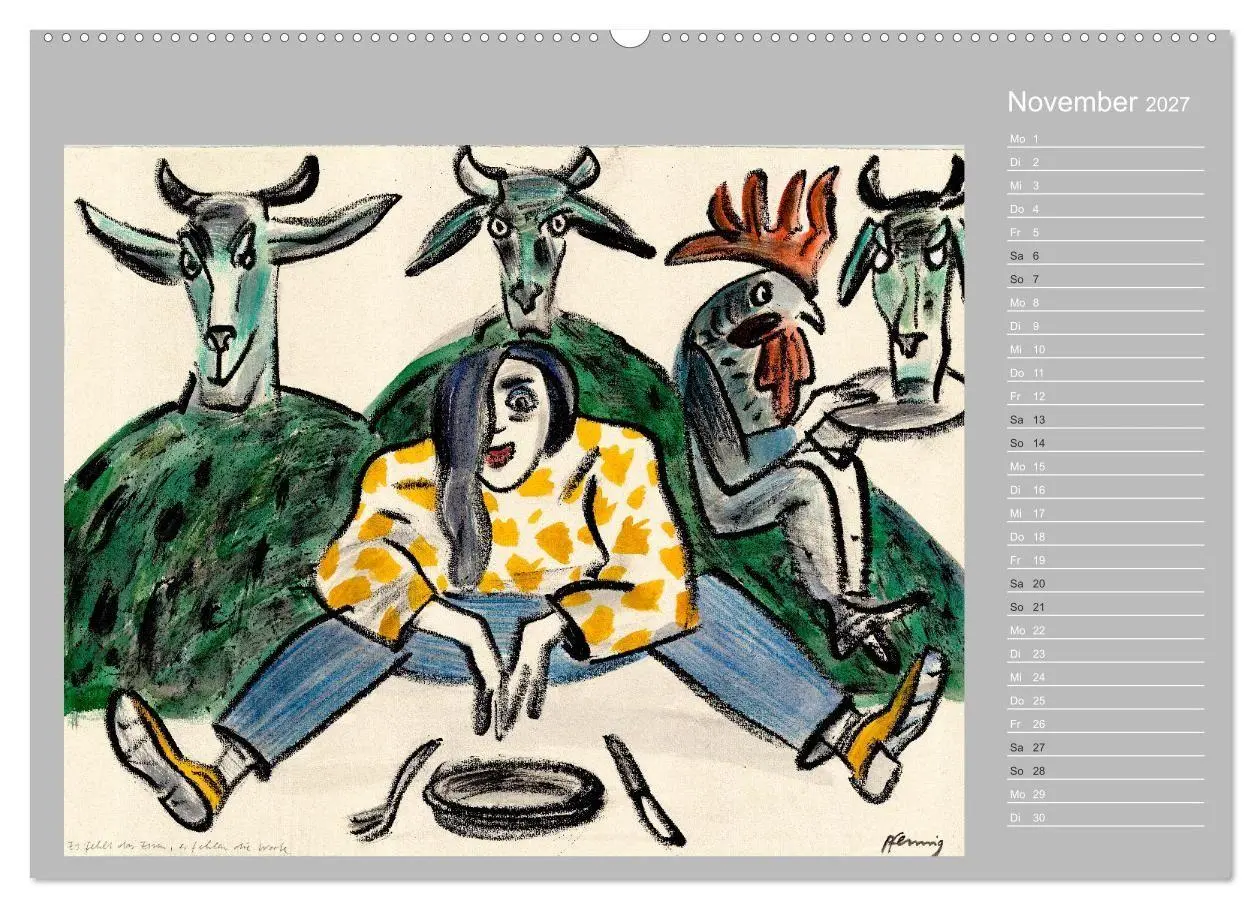 Bild: 9783594015179 | Wolf-Dieter Pfenning - 12 Monate auf Papier (Wandkalender 2027 DIN...