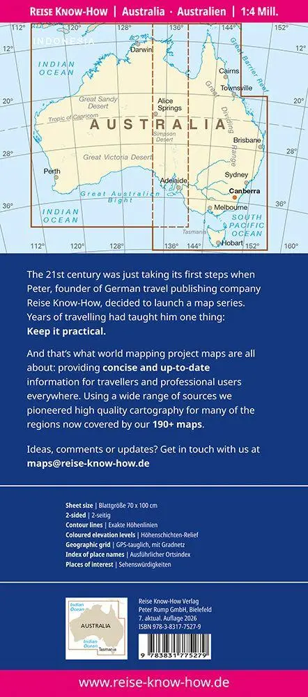 Bild: 9783831775279 | Reise Know-How Landkarte Australien Australia (1:4.000.000) | 2 S.