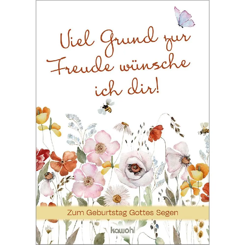 Cover: 9783863385279 | Viel Grund zur Freude wünsche ich dir | Zum Geburtstag Gottes Segen
