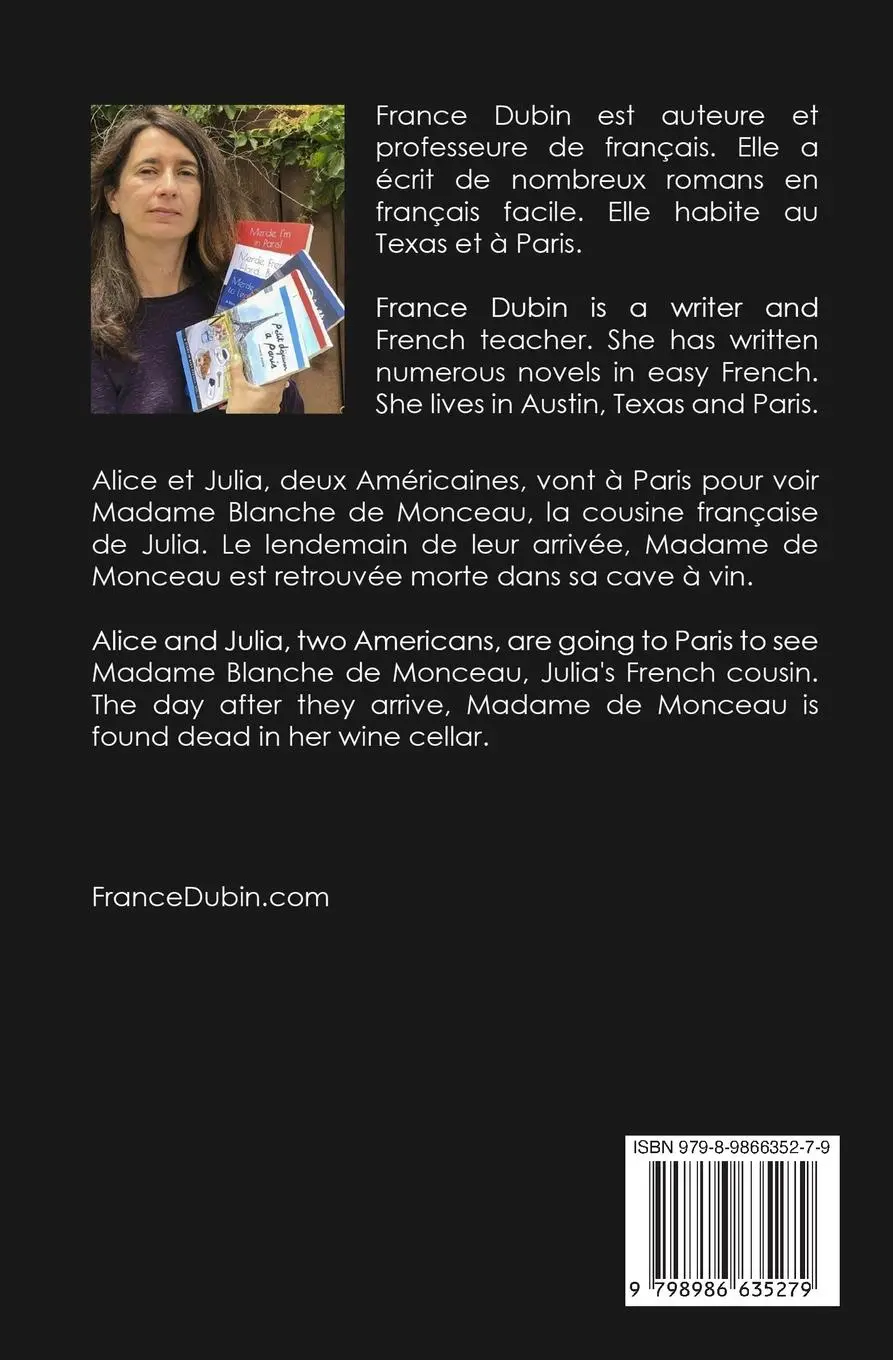 Rückseite: 9798986635279 | Meurtre à Montmartre | A Murder Mystery in Easy French | France Dubin