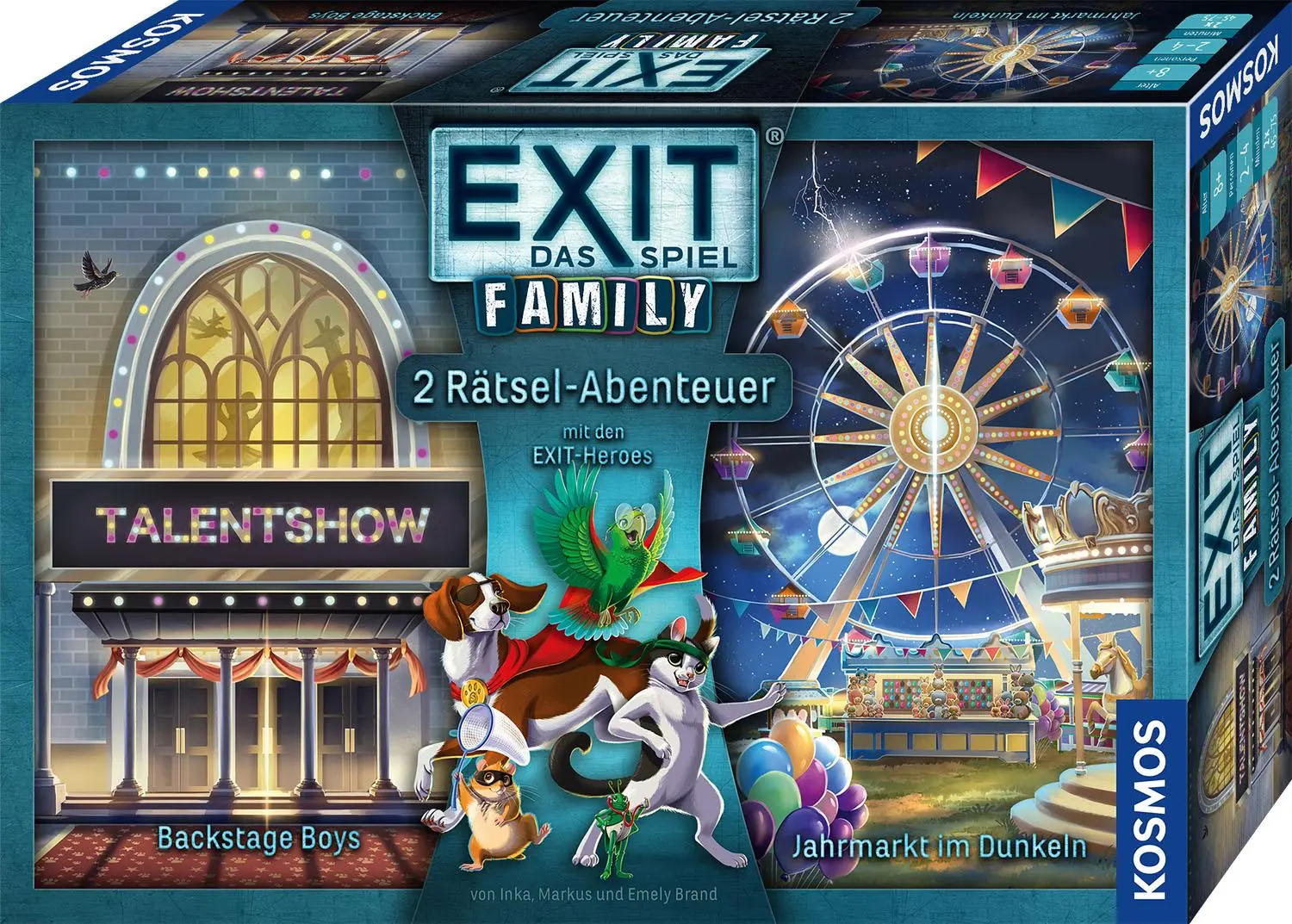 Cover: 4002051685379 | EXIT® - Das Spiel - Family 2 - Backstage Boys/Jahrmarkt im Dunkeln