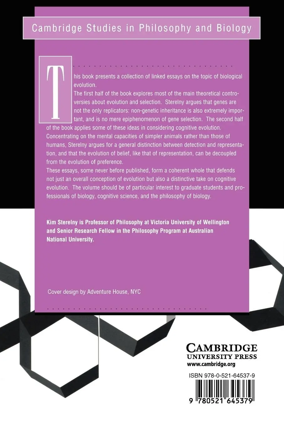 Rückseite: 9780521645379 | The Evolution of Agency and Other Essays | Kim Sterelny | Taschenbuch
