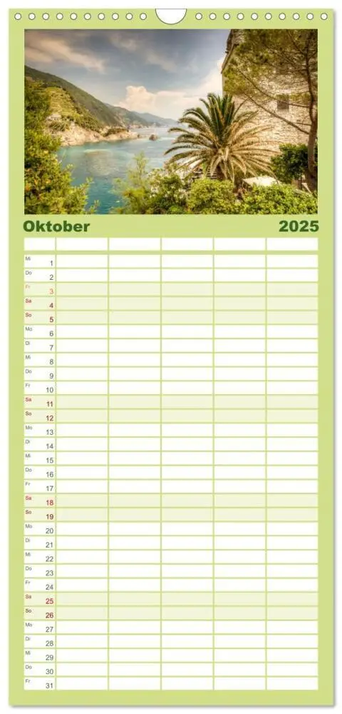 Bild: 9783457095379 | Familienplaner 2025 - Italienische Riviera Cinque Terre mit 5...