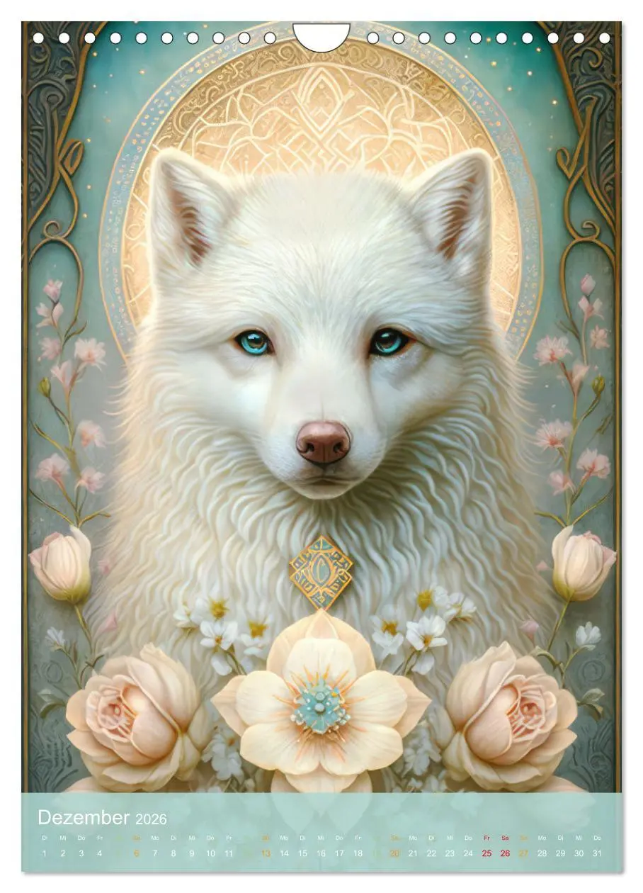 Bild: 9783516325379 | Tiere im Tarot Stil (Wandkalender 2026 DIN A4 hoch), CALVENDO...