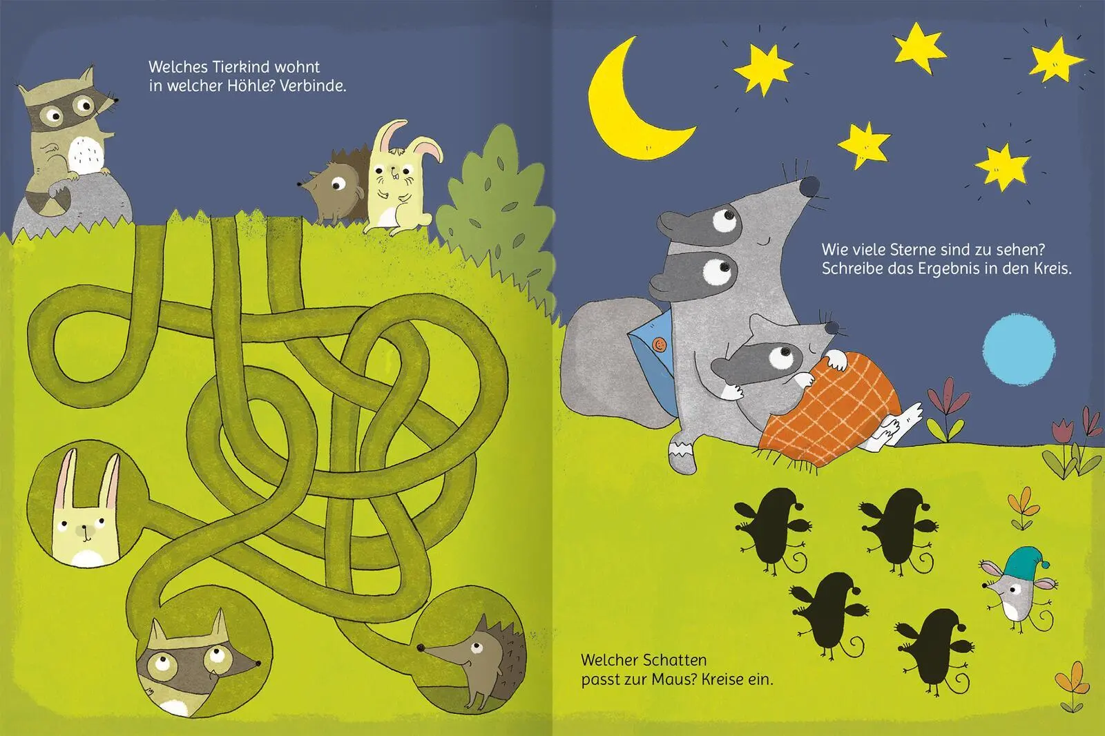 Bild: 9783845865379 | Lustige Tierkinder-Rätsel | Labyrinthe, Punkterätsel und vieles mehr