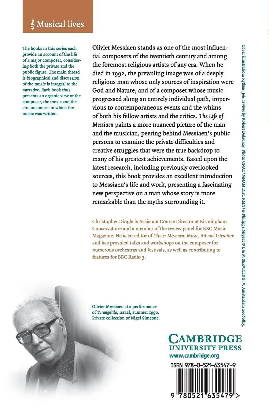 Rückseite: 9780521635479 | The Life of Messiaen | Christopher Dingle | Taschenbuch | Englisch