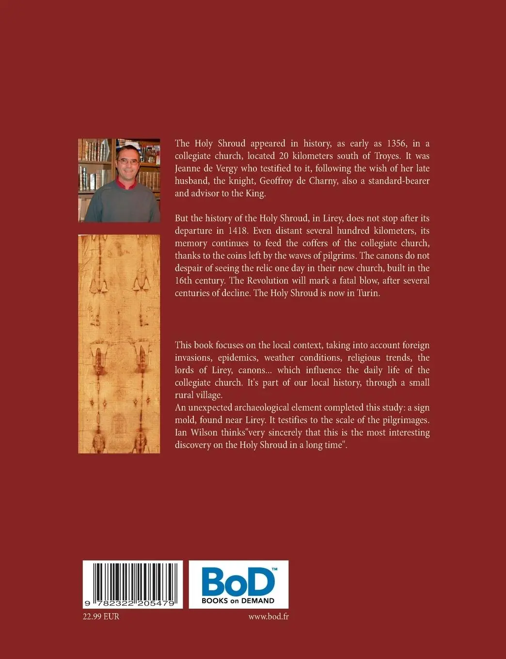 Rückseite: 9782322205479 | About the Holy Shroud and the collegiate church of Lirey (Aube) | Buch