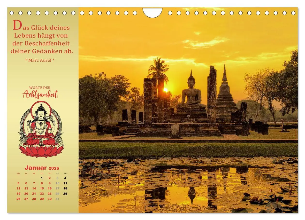 Bild: 9783457915479 | Wege der Achtsamkeit - In der Ruhe liegt die Kraft (Wandkalender...