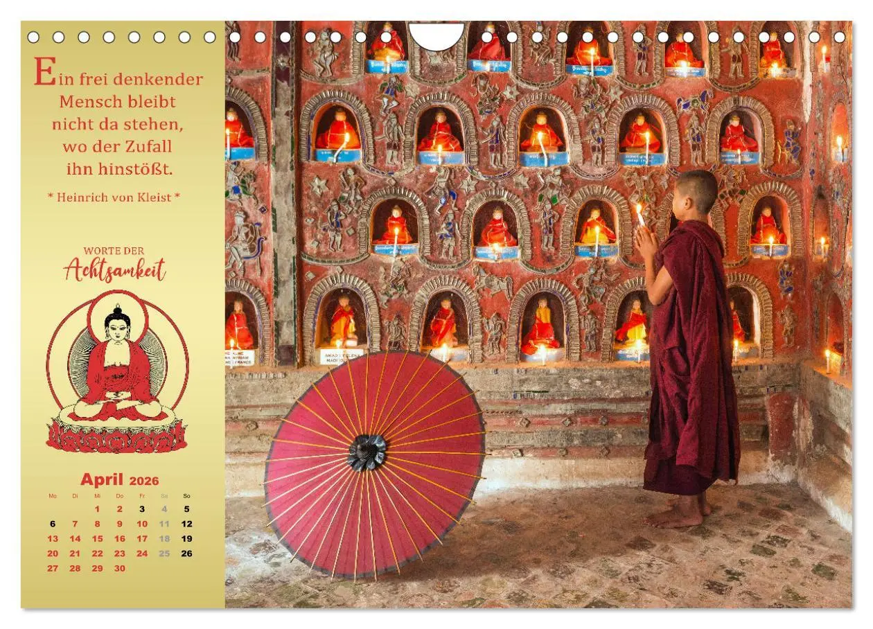 Bild: 9783457915479 | Wege der Achtsamkeit - In der Ruhe liegt die Kraft (Wandkalender...