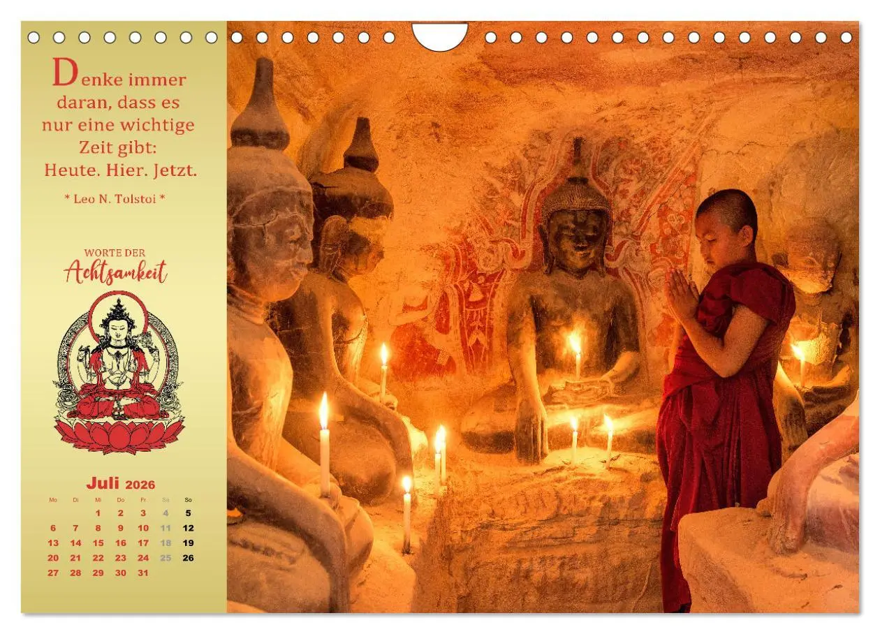 Bild: 9783457915479 | Wege der Achtsamkeit - In der Ruhe liegt die Kraft (Wandkalender...