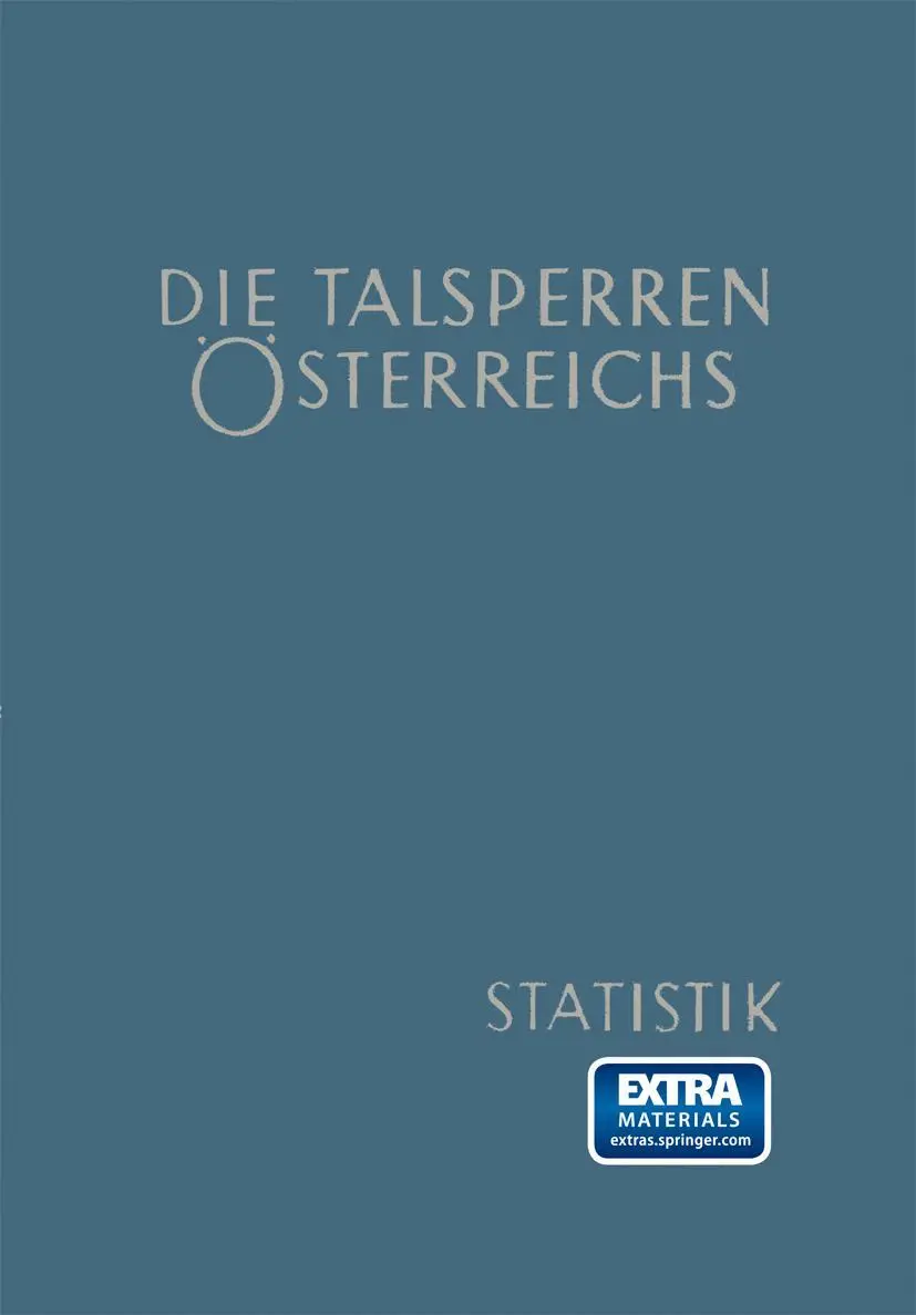Cover: 9783709155479 | Die Talsperren Österreichs | Statistik 1961 | Helmut Simmler | Buch