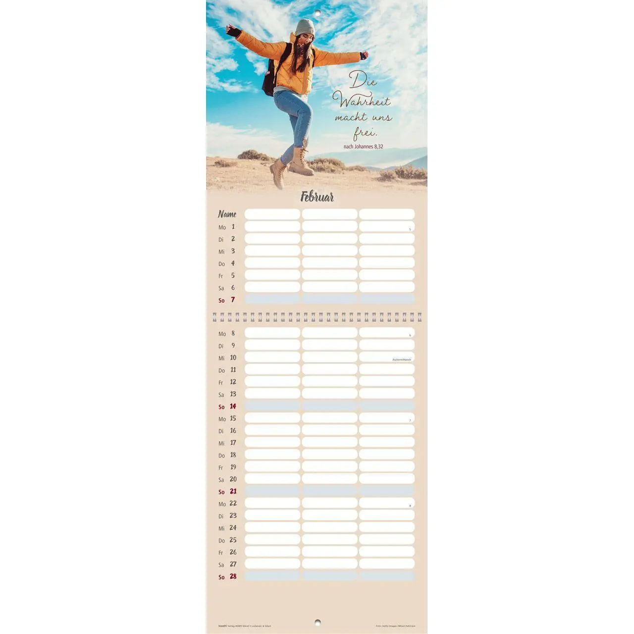Bild: 9783754845479 | Loslassen &amp; leben 2027 | Termin-Kalender mit Bibelwort-Herzstücken