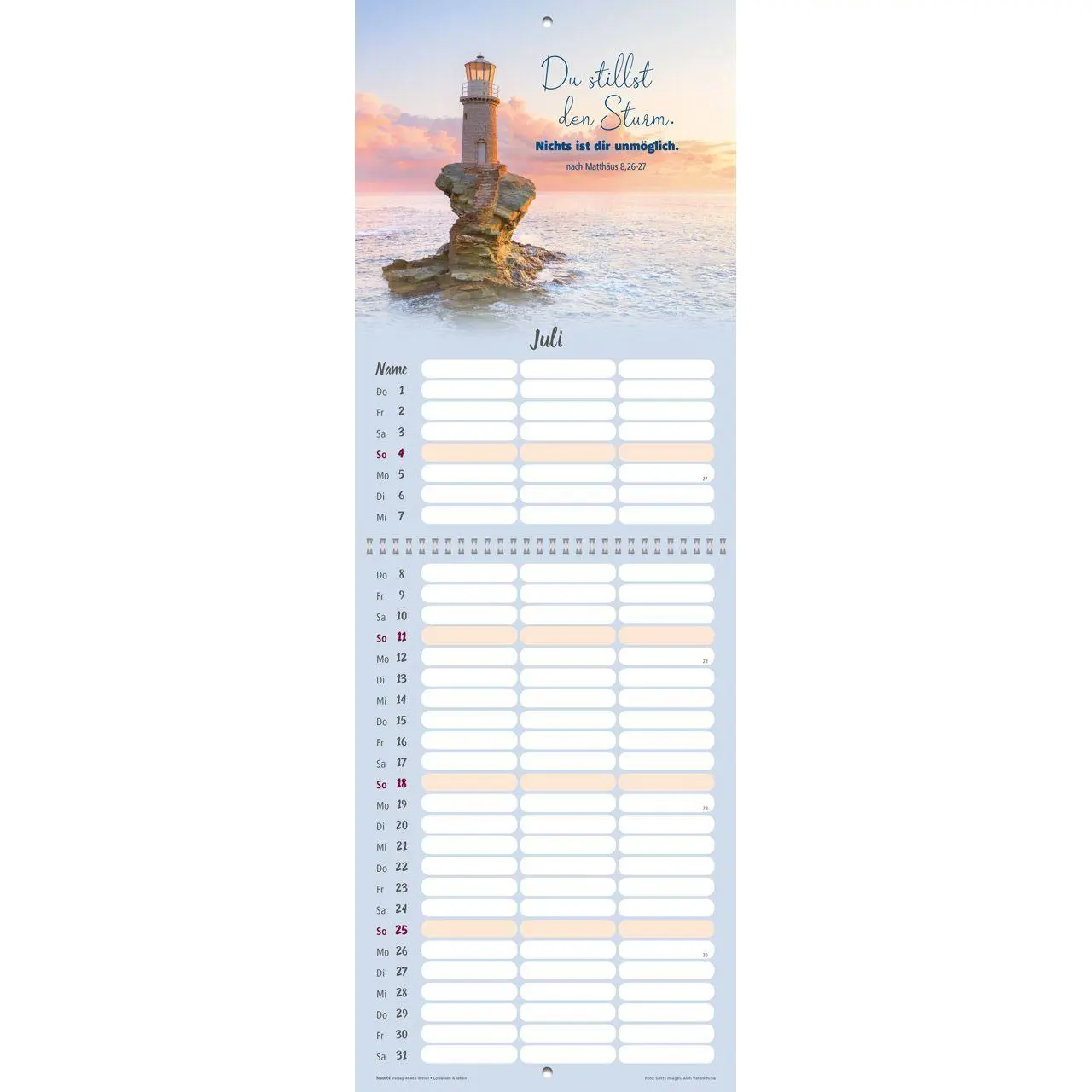 Bild: 9783754845479 | Loslassen &amp; leben 2027 | Termin-Kalender mit Bibelwort-Herzstücken