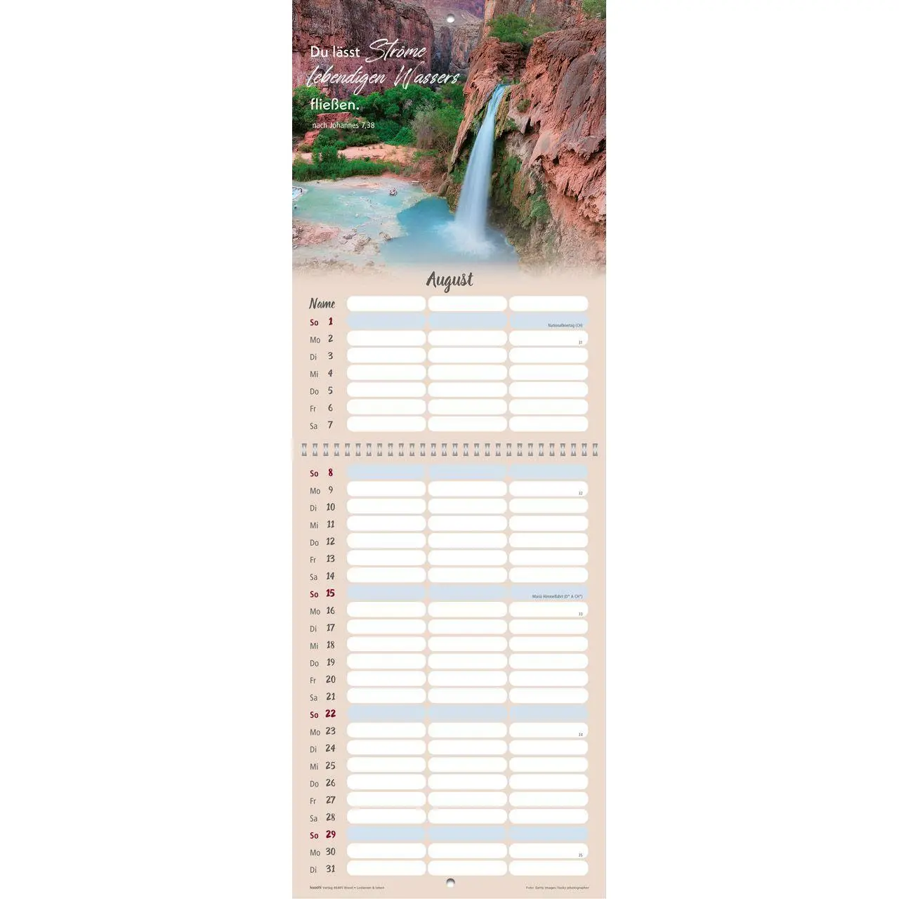 Bild: 9783754845479 | Loslassen &amp; leben 2027 | Termin-Kalender mit Bibelwort-Herzstücken