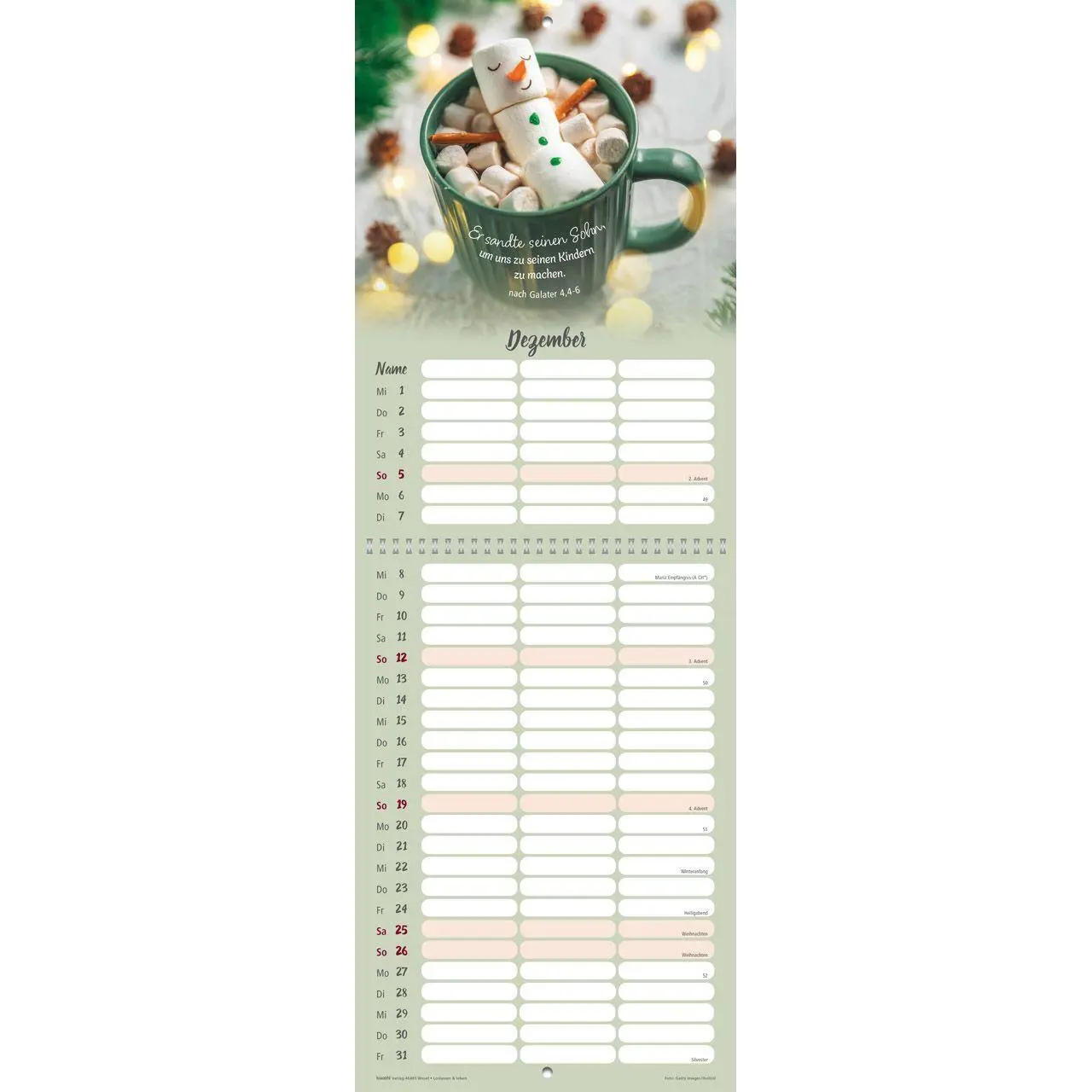 Bild: 9783754845479 | Loslassen &amp; leben 2027 | Termin-Kalender mit Bibelwort-Herzstücken