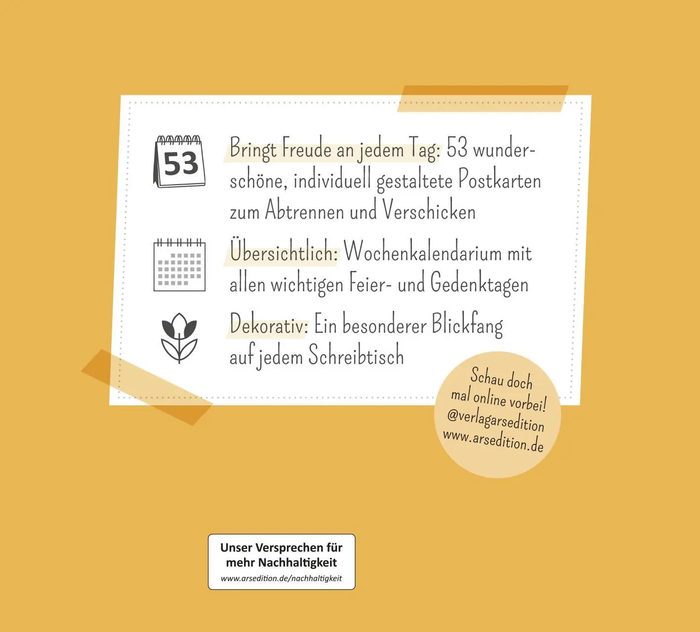 Rückseite: 4014489135579 | Postkartenkalender 365 Tage Innere Stärke 2026 | Kalender | 108 S.