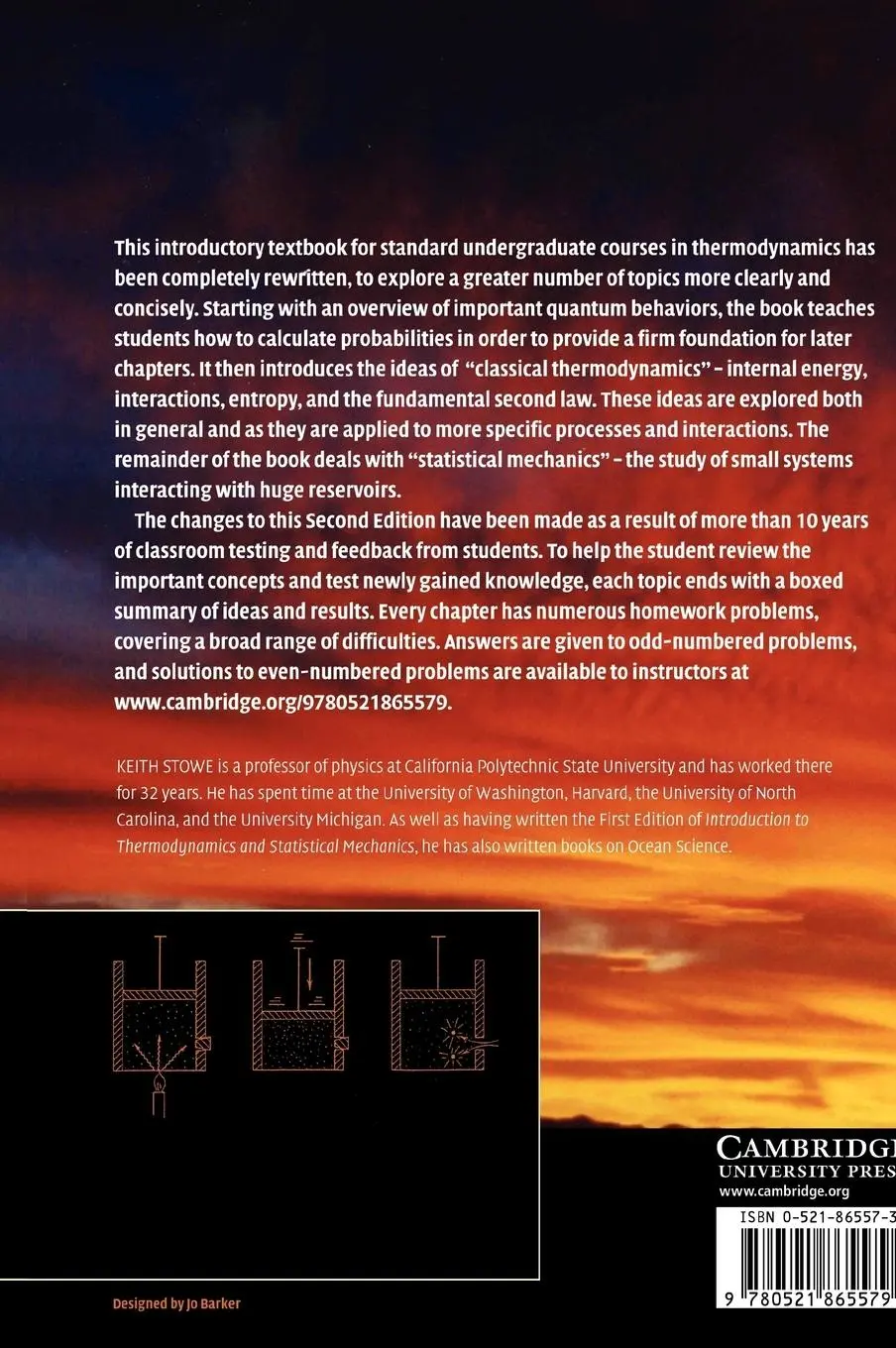Rückseite: 9780521865579 | An Introduction to Thermodynamics and Statistical Mechanics | Stowe