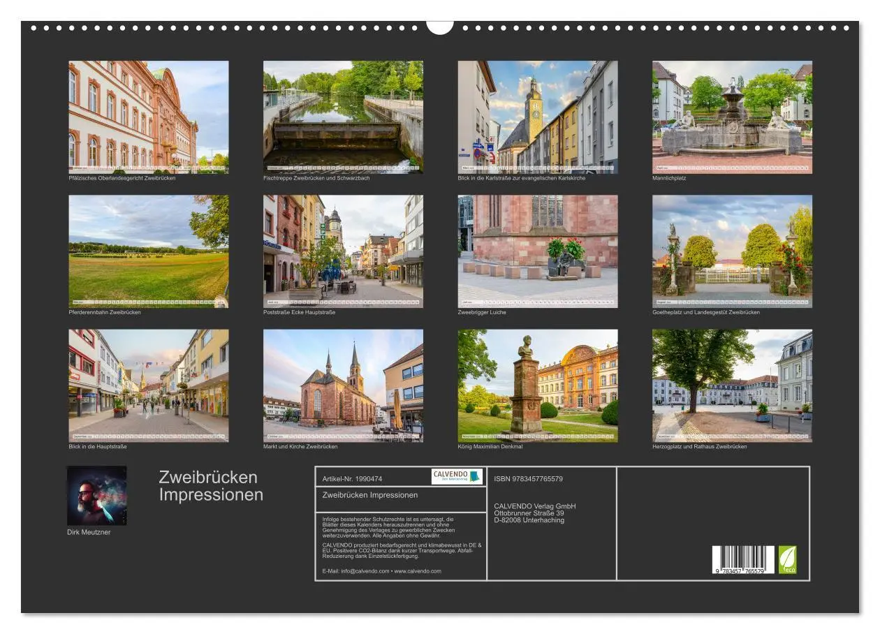 Bild: 9783457765579 | Zweibrücken Impressionen (Wandkalender 2026 DIN A2 quer), CALVENDO...